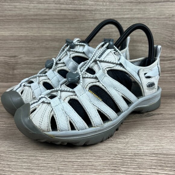 KEEN Whisper Women's Gray & Silver Outdoor Waterproof Sport Sandals - Picture 1 of 8